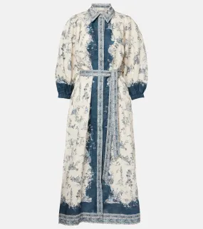 Alemais Casa printed shirt midi dress