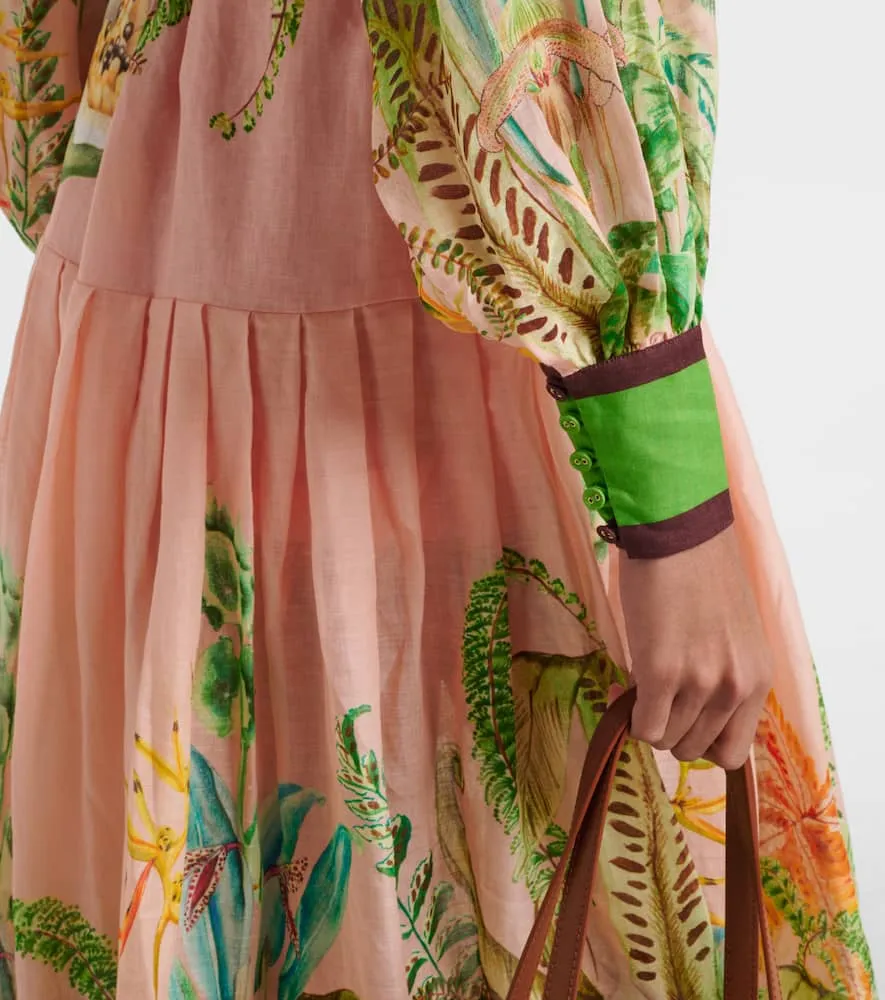 Al√É¬©mais Papaya printed shirt dress