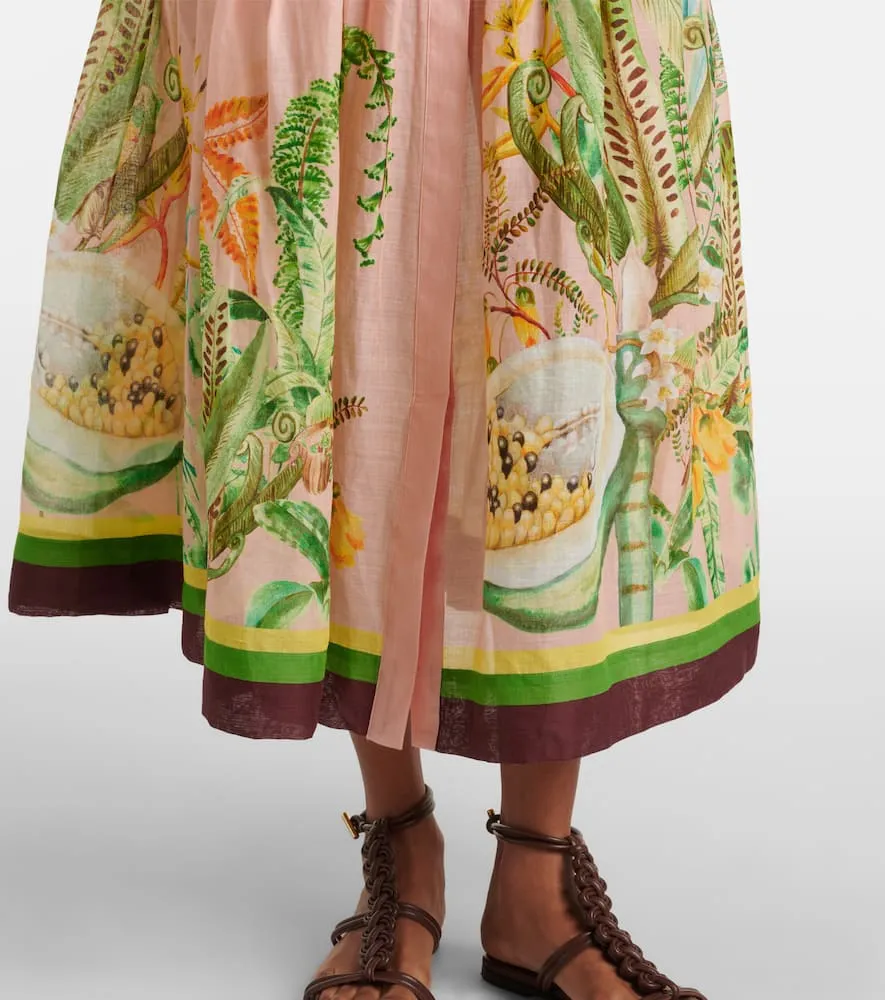 Al√É¬©mais Papaya printed shirt dress