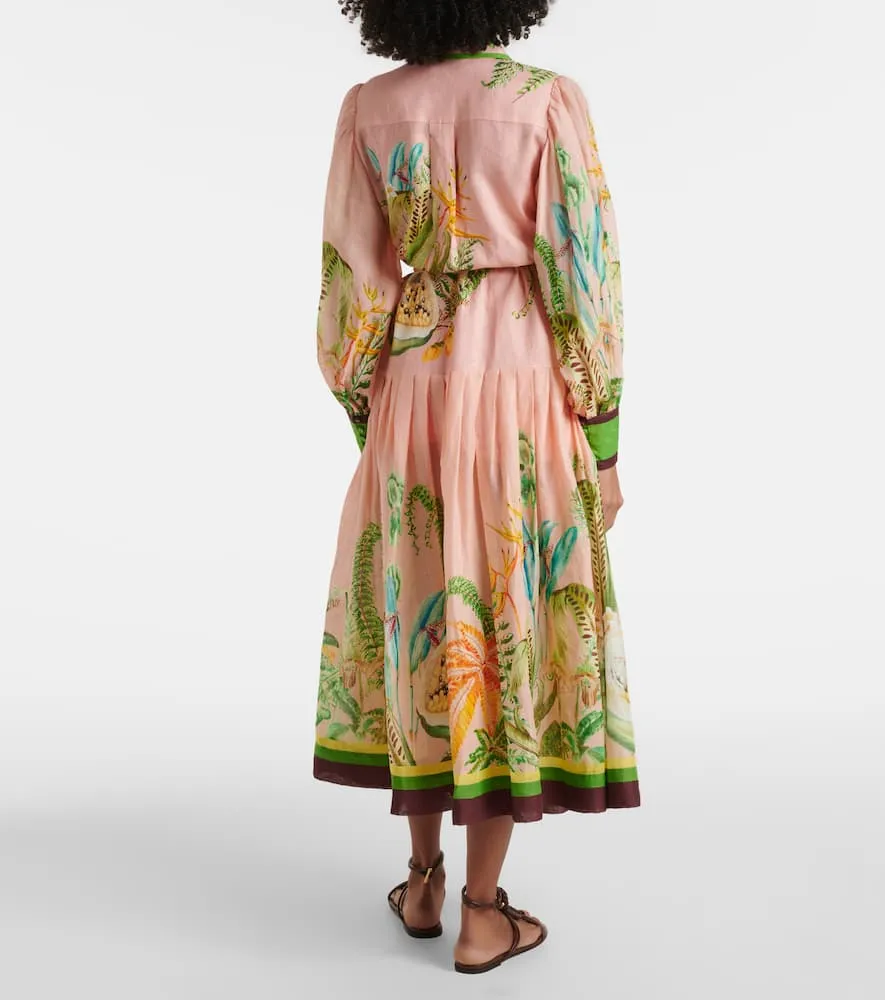 Al√É¬©mais Papaya printed shirt dress