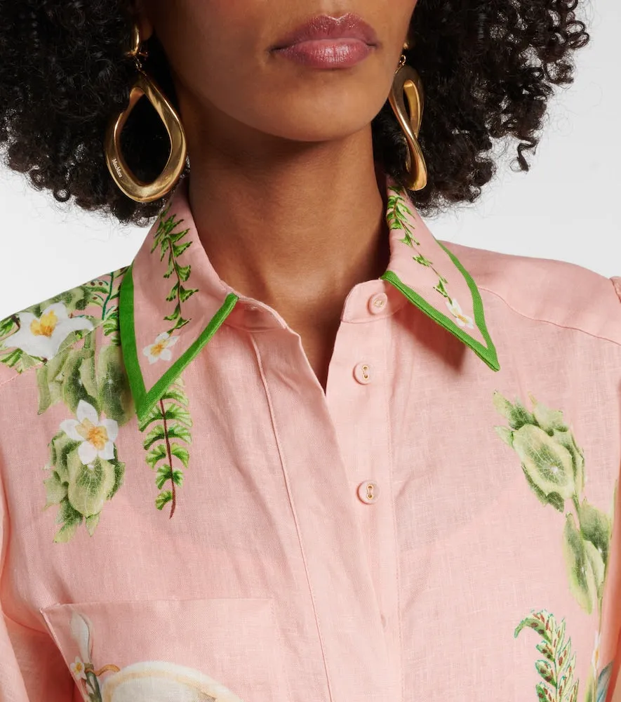 Al√É¬©mais Papaya printed shirt dress