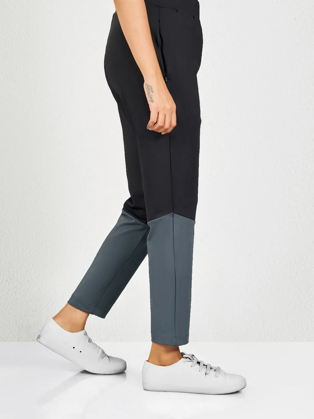 Black & Grey BK Yoga Pants