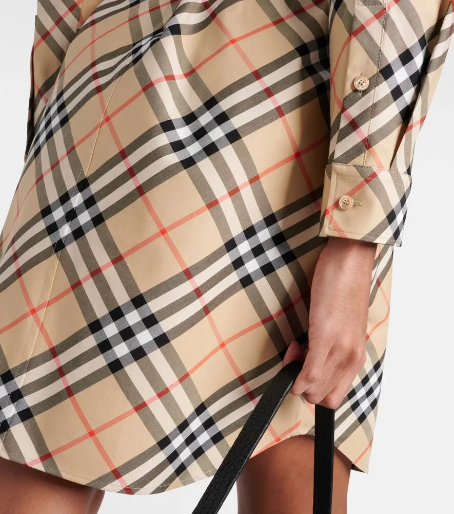 Burberry Burberry Check cotton shirt dress