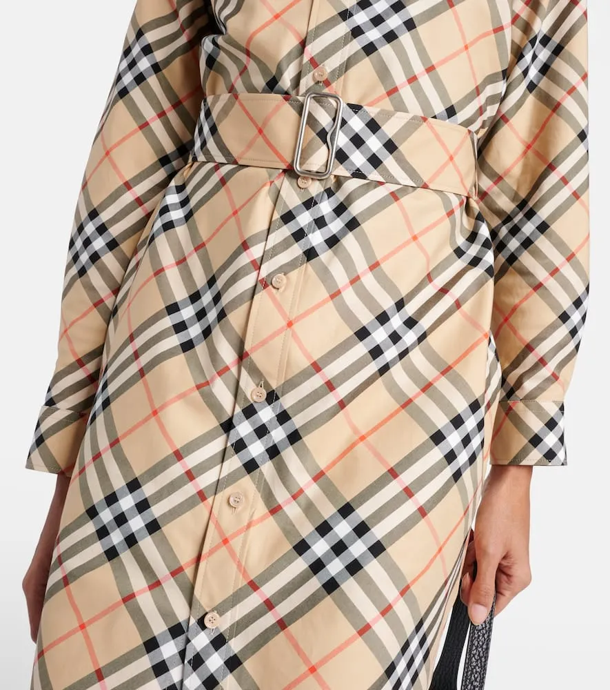 Burberry Burberry Check cotton shirt dress