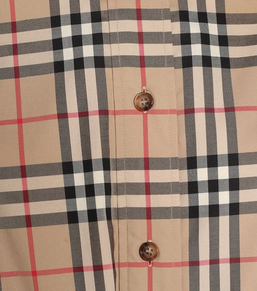 Burberry Vintage Check stretch-cotton shirt dress