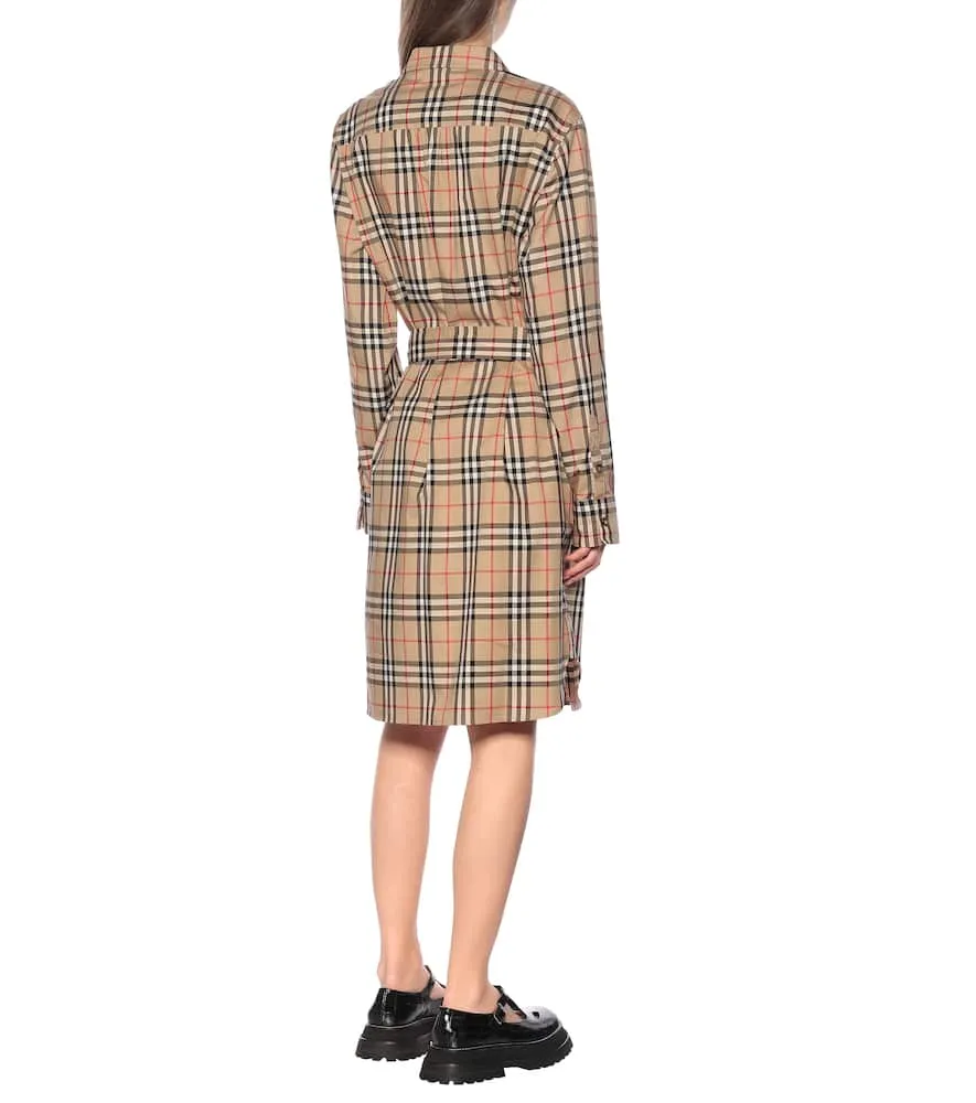 Burberry Vintage Check stretch-cotton shirt dress