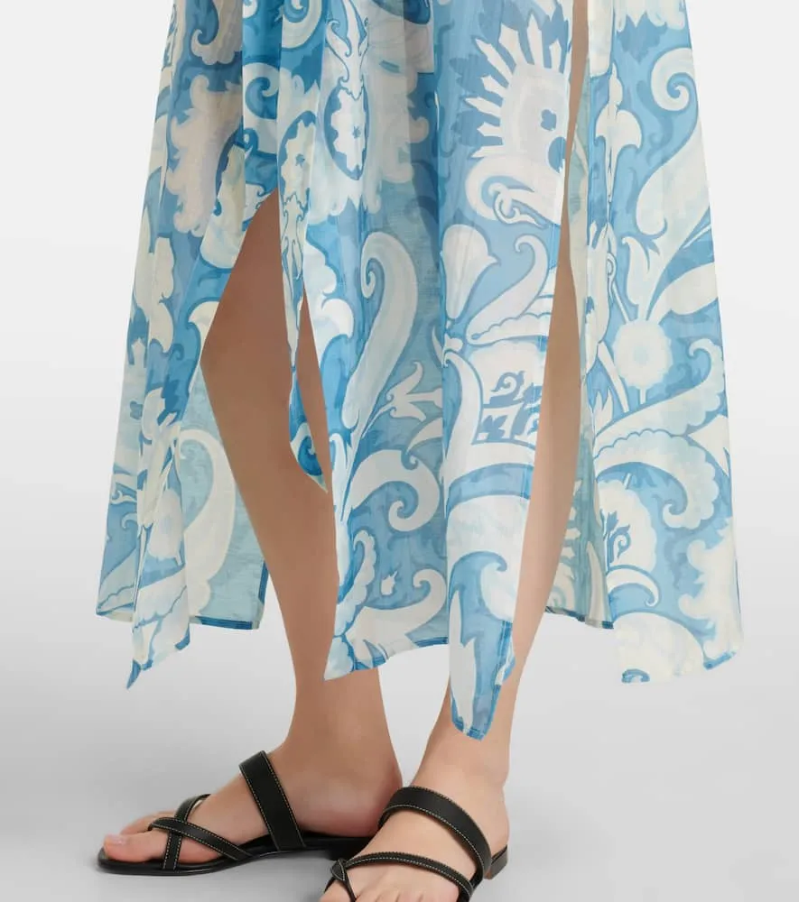 Etro Paisley cotton and silk shirt dress