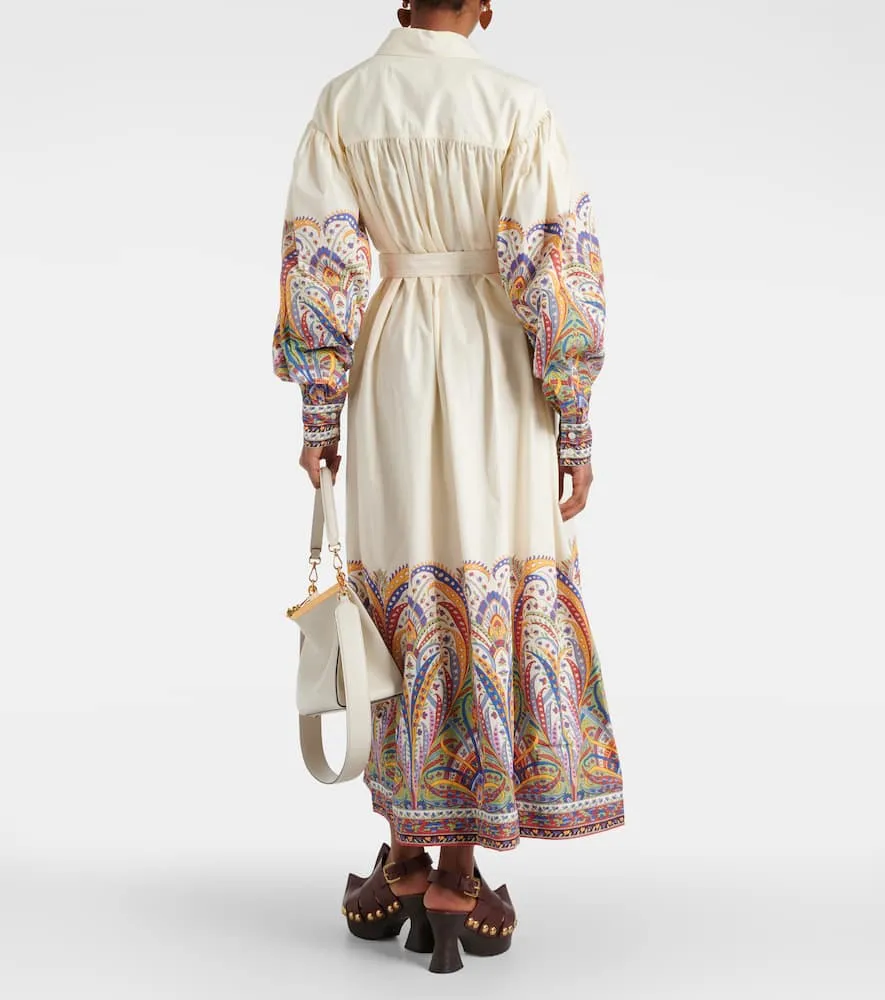 Etro Paisley cotton poplin shirt dress