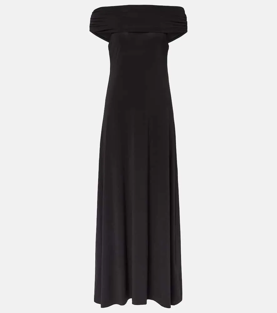Faithfull Sofie off-shoulder jersey maxi dress