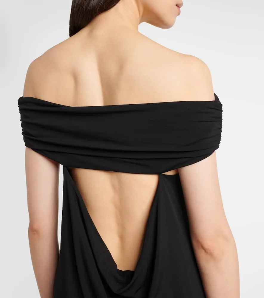 Faithfull Sofie off-shoulder jersey maxi dress