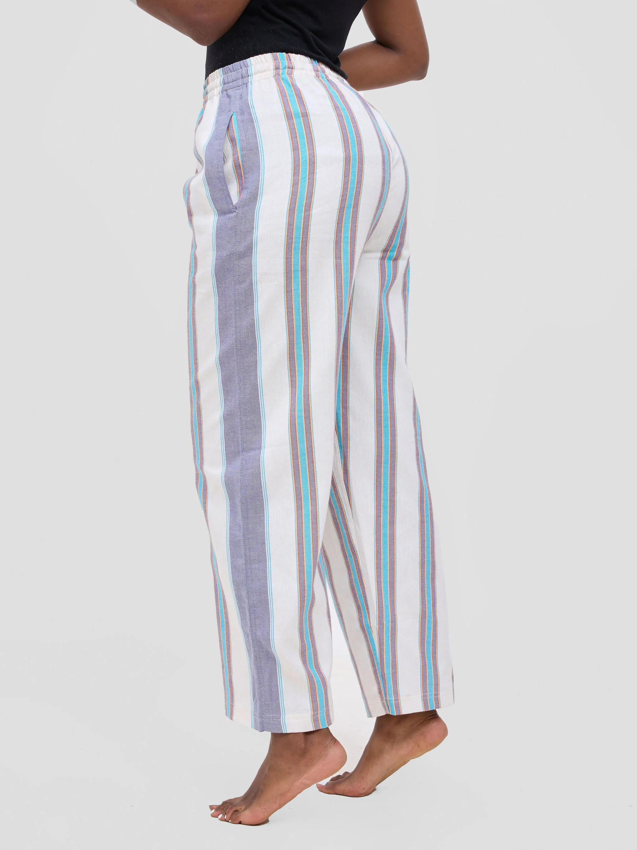 KIKOY YOGA PANTS IN MULTICOLOUR STRIPE