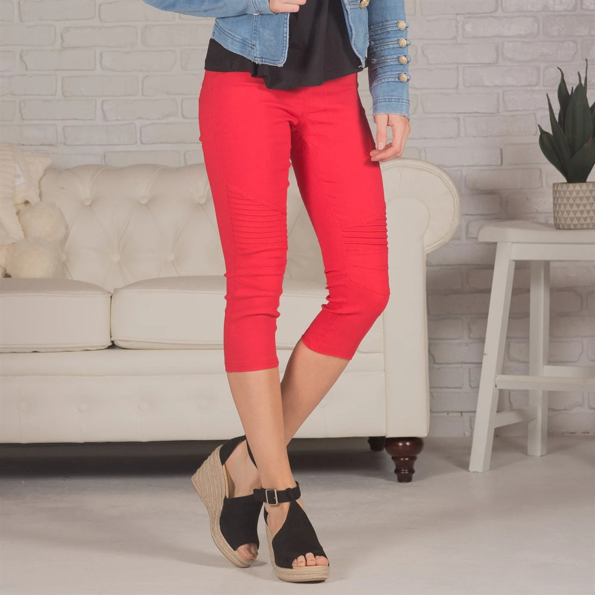 Moto Capri Jeggings | 4 Sizes