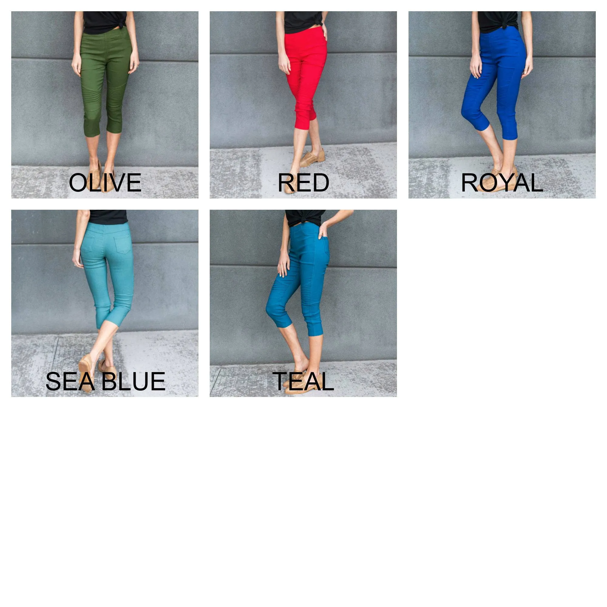 Moto Capri Jeggings | 4 Sizes