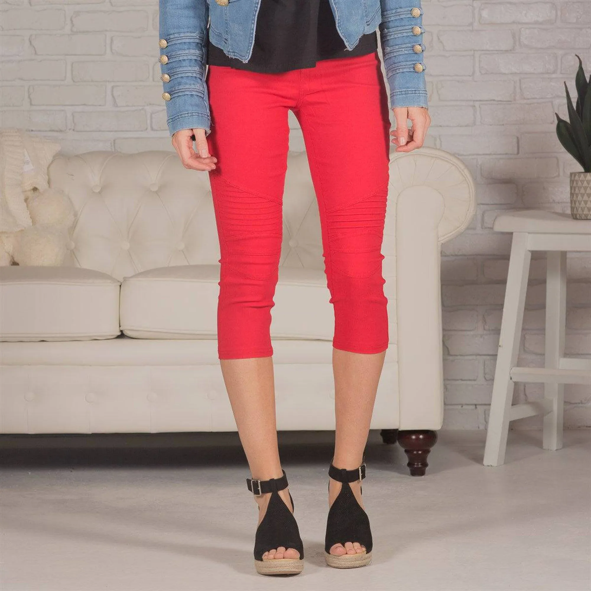 Moto Capri Jeggings | 4 Sizes