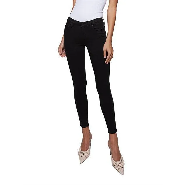 NOBODY 'Geo Skinny Ankle' Mid Rise Black Jeans- Size 28