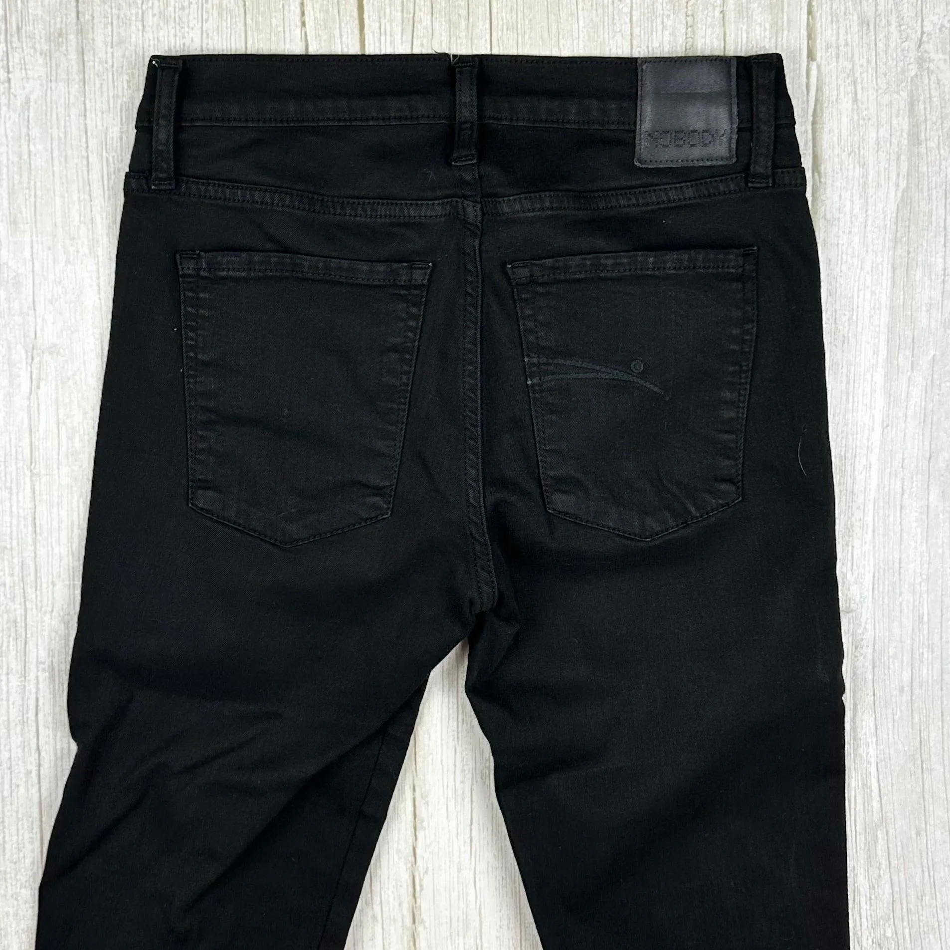 NOBODY 'Geo Skinny' Mid Rise Black Jeans- Size 27