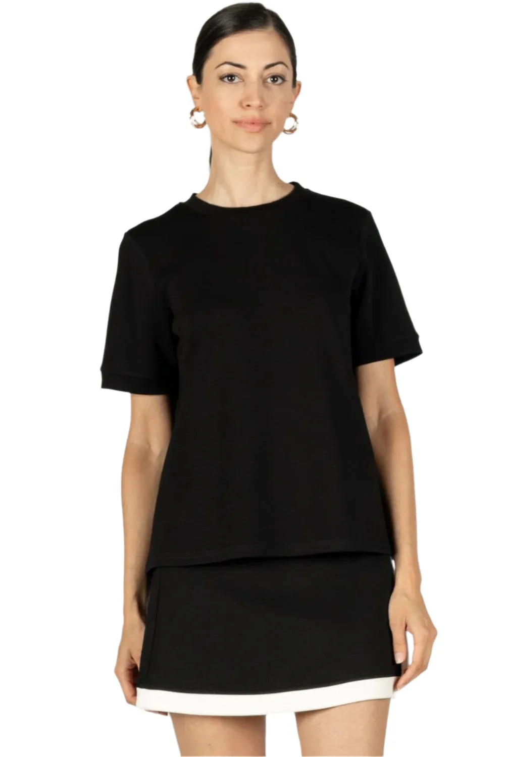 p cill Butter Modal Round Neck T-Shirt
