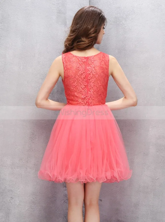 Short Homecoming Dresses,Illusion Homecoming Dress,Homecoming Dress for Teens,HC00040
