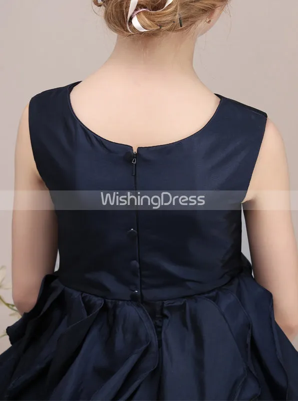 Short Junior Bridesmaid Dresses,Ruffled Junior Bridesmaid Dress,Little Girls Dress,JB00016