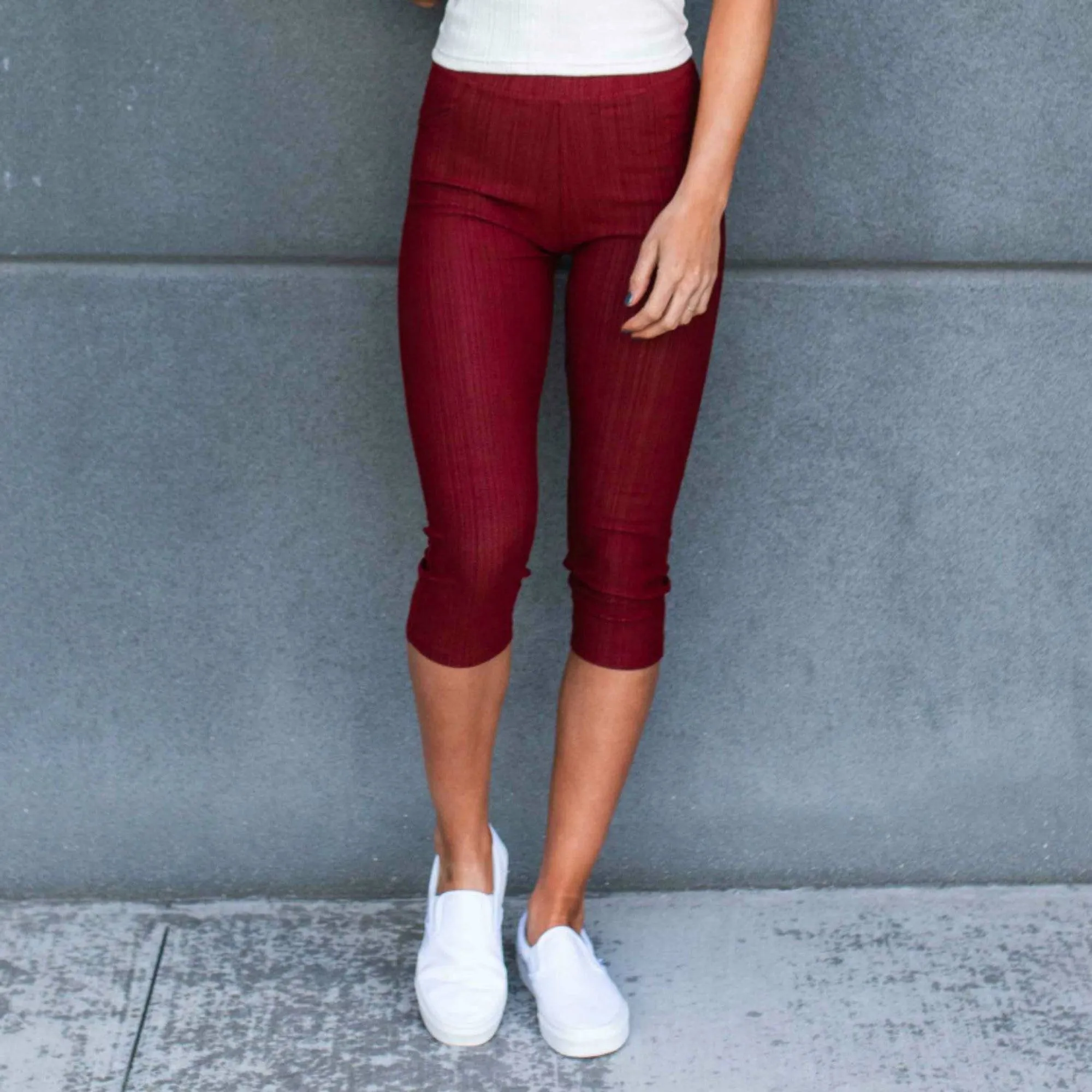 Truly Contagious Premium Stretch Soft High Waisted Jeggings for Women- Denim Leggings - Cotton Stretch Blend - Capri (Truly Contagious - New Mix)
