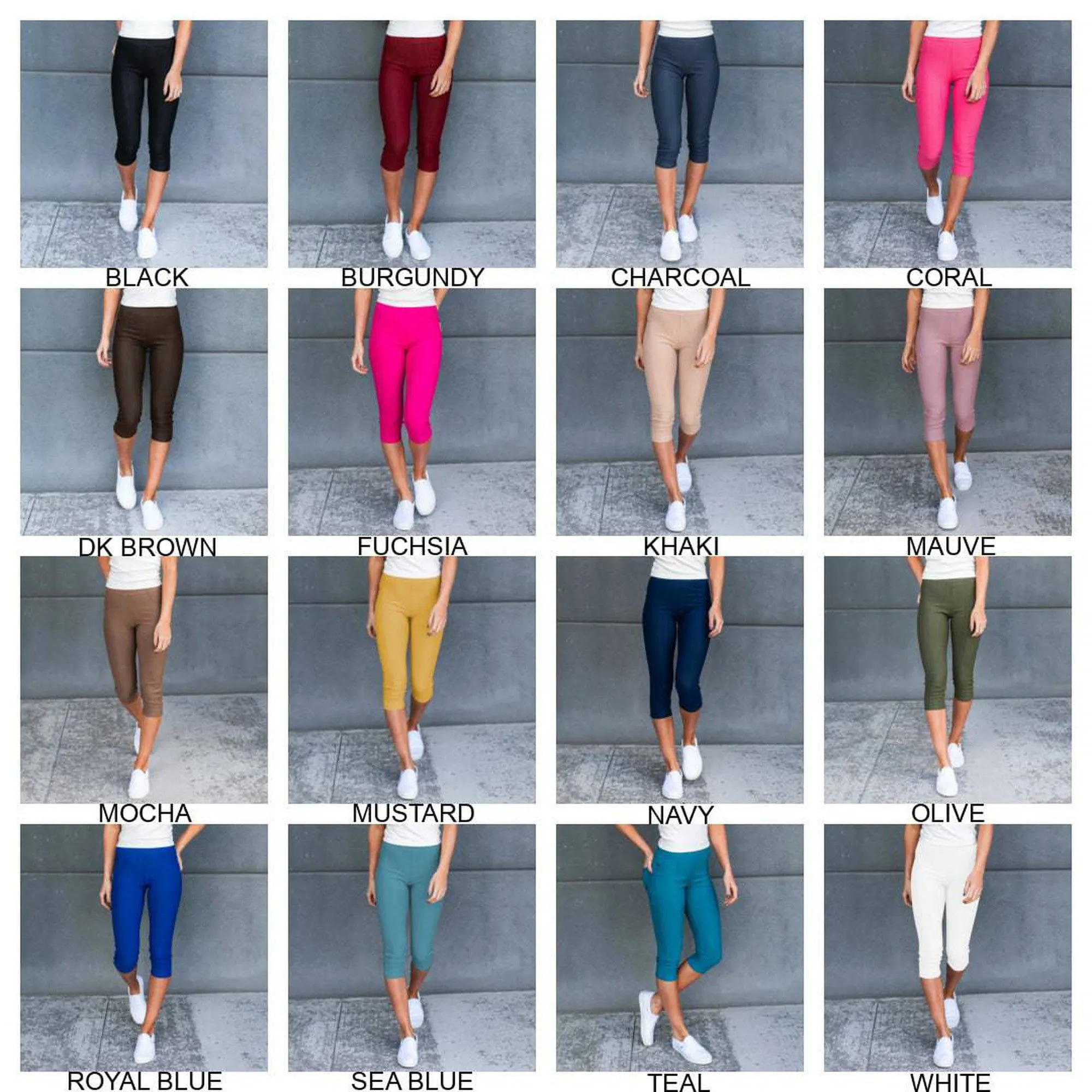 Truly Contagious Premium Stretch Soft High Waisted Jeggings for Women- Denim Leggings - Cotton Stretch Blend - Capri (Truly Contagious - New Mix)