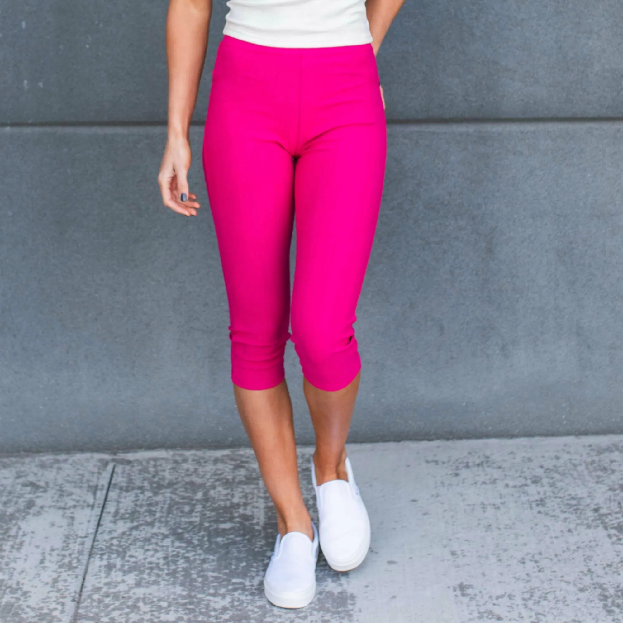 Truly Contagious Premium Stretch Soft High Waisted Jeggings for Women- Denim Leggings - Cotton Stretch Blend - Capri (Truly Contagious - New Mix)